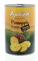 Amaizin Ananasschijven op sap bio (400 gr) - thumbnail