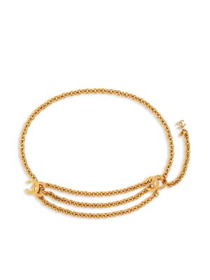 CHANEL Pre-Owned bracelet à design superposé (années 1980) - Or