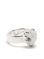 Stolen Girlfriends Club bague Love Claw à pierre de lune - Argent