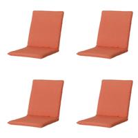 Stapelstoelkussen universeel Panama vlamoranje 97 cm x 49 cm (4 stuks) Madison - Madison