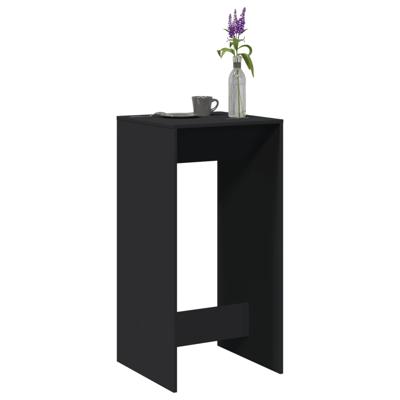 Bartafel 51x50x103,5 cm bewerkt hout zwart