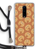 Croissant: OnePlus 8 Transparant Hoesje met koord
