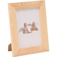 1x DIY houten fotolijstje 17,5 x 22,5 cm hobby/knutselmateriaal - thumbnail