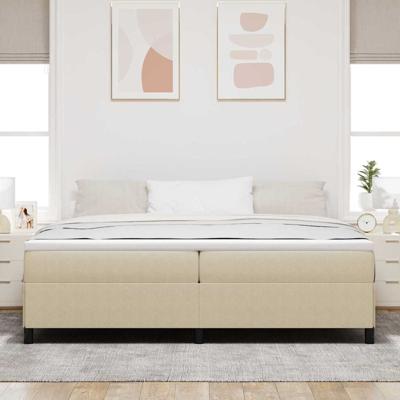 Bedframe Grijs groen 200 x 200 cm Katoenen stof