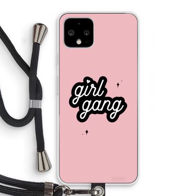 Girl Gang: Pixel 4 Transparant Hoesje met koord