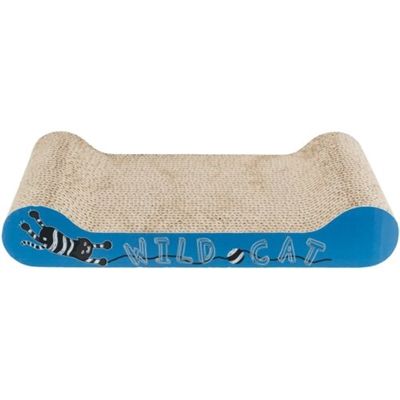 Trixie krabkarton catnip blauw