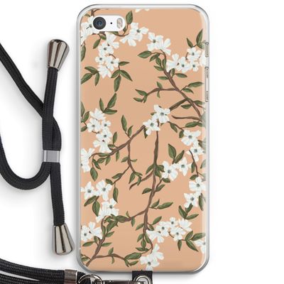 Blossoming spring: iPhone 5 / 5S / SE Transparant Hoesje met koord