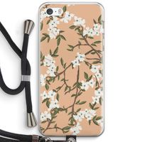 Blossoming spring: iPhone 5 / 5S / SE Transparant Hoesje met koord