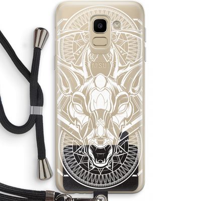 Oh Deer: Samsung Galaxy J6 (2018) Transparant Hoesje met koord