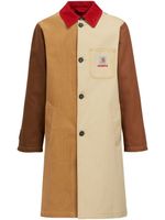 Marni manteau boutonné à design colour block - Marron