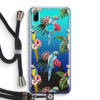 Kleurrijke papegaaien: Huawei P Smart (2019) Transparant Hoesje met koord