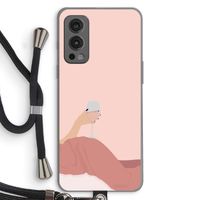 Wine: OnePlus Nord 2 5G Transparant Hoesje met koord