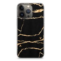 Gouden marmer: iPhone 13 Pro Transparant Hoesje