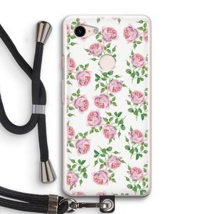 Kleine roosjes: Pixel 3 Transparant Hoesje met koord