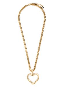 Moschino collier à pendentif cœur - Or