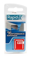 Rapid Nieten 4mm Type 53 Gegalvaniseerd, Blister 1600st Lengte 4mm