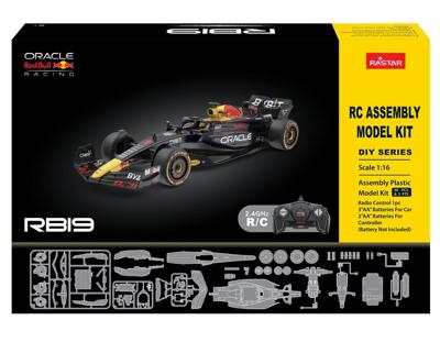 Jonotoys Rastar 1:16 red bull f1 rb19 bouwset - 55dlg.