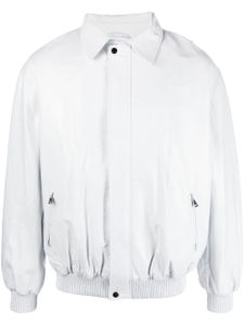 Manokhi veste bomber en cuir - Blanc