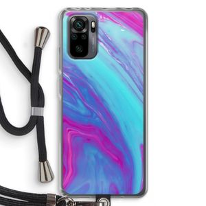 Zweverige regenboog: Xiaomi Redmi Note 10 Pro Transparant Hoesje met koord