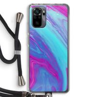 Zweverige regenboog: Xiaomi Redmi Note 10 Pro Transparant Hoesje met koord