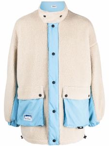 MSGM veste réversible à design texturé - Bleu