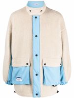 MSGM veste réversible à design texturé - Bleu