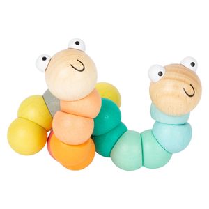Small Foot houten motoriek rups pastel