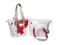 Trend Marine Zeildoek Boodschappentas Met Rits Sea Queen Rood Default