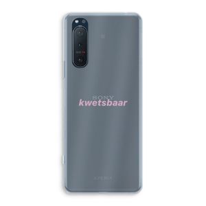 kwetsbaar: Sony Xperia 5 II Transparant Hoesje