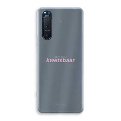 kwetsbaar: Sony Xperia 5 II Transparant Hoesje