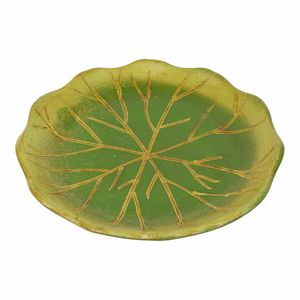 Terracotta Schaal Blad Rond Groen