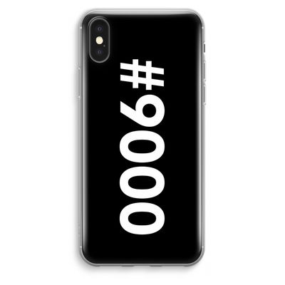 #9000: iPhone XS Max Transparant Hoesje