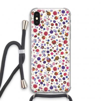 Planets Space: iPhone XS Transparant Hoesje met koord