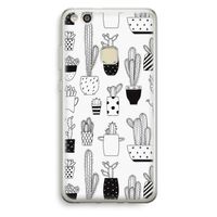 Cactusmotief: Huawei Ascend P10 Lite Transparant Hoesje