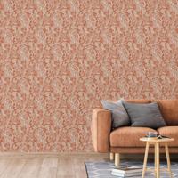 DUTCH WALLCOVERINGS DUTCH WALLCOVERINGS Behang Mae oranje en beige