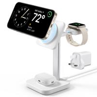 3-in-1 Watch Wireless Charging Set (HaloLock) - White - UK-Plug