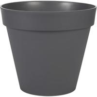 EDA Toscane Bloempot - kunststof - grijs - D40 x H32 cm - binnen- en buitenshuis
