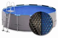 W'eau solar cover rond - 500 cm (zeilmaat 494) - Zwart/Blauw W'eau solar cover rond - 500 cm (zeilmaat 494) - Zwart/Blauw
