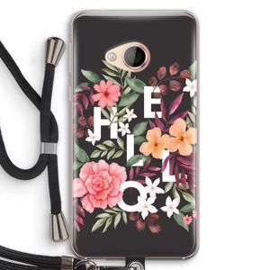 Hello in flowers: HTC U Play Transparant Hoesje met koord