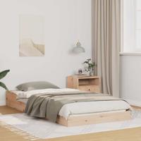 Bedframe Bruin 90 x 200 cm Grenenhout