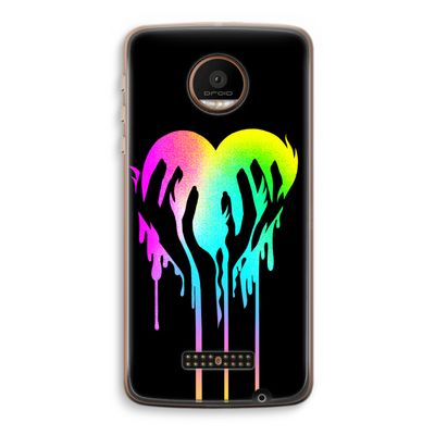 Hold My Heart: Motorola Moto Z Force Transparant Hoesje