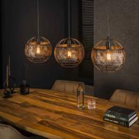 LifestyleFurn Hanglamp Stefen Burned finish - Zwart bruin - thumbnail