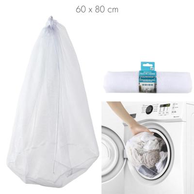 Home Deco Factory Waszak - 60 x 80 cm - wit - polyester - groot - wasnet