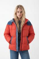 Gewatteerd jack met capuchon - RED - XL