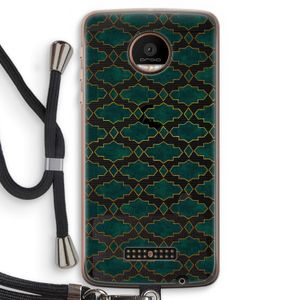 Moroccan tiles: Motorola Moto Z Force Transparant Hoesje met koord
