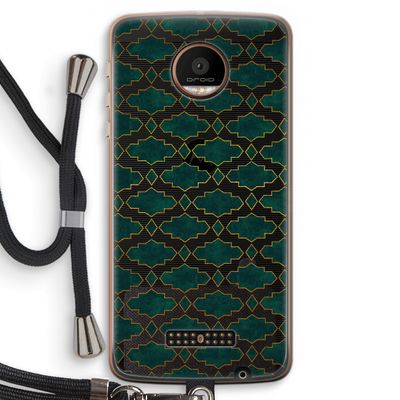 Moroccan tiles: Motorola Moto Z Force Transparant Hoesje met koord