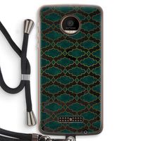 Moroccan tiles: Motorola Moto Z Force Transparant Hoesje met koord