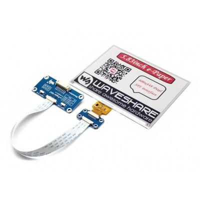 Waveshare 5 83 inch 600x448 pixel rood zwart wit drie kleuren E-ink display HAT (B) voor framboos Pi SPI interface