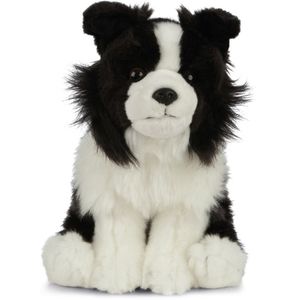 Border collie knuffeldier zittend 20 cm