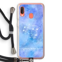 Sterrenbeeld - Licht: Samsung Galaxy A20e Transparant Hoesje met koord